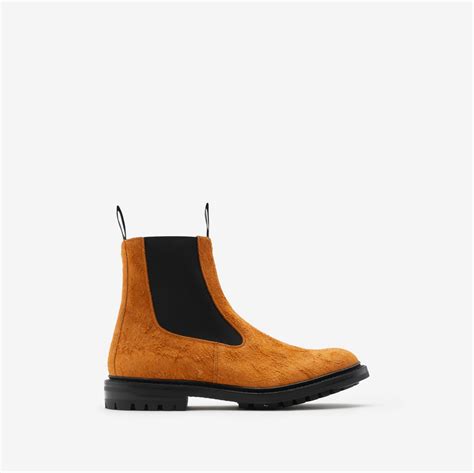 burberry boots suade|Tricker’s Suede Dee High Chelsea Boots in Warm caramel .